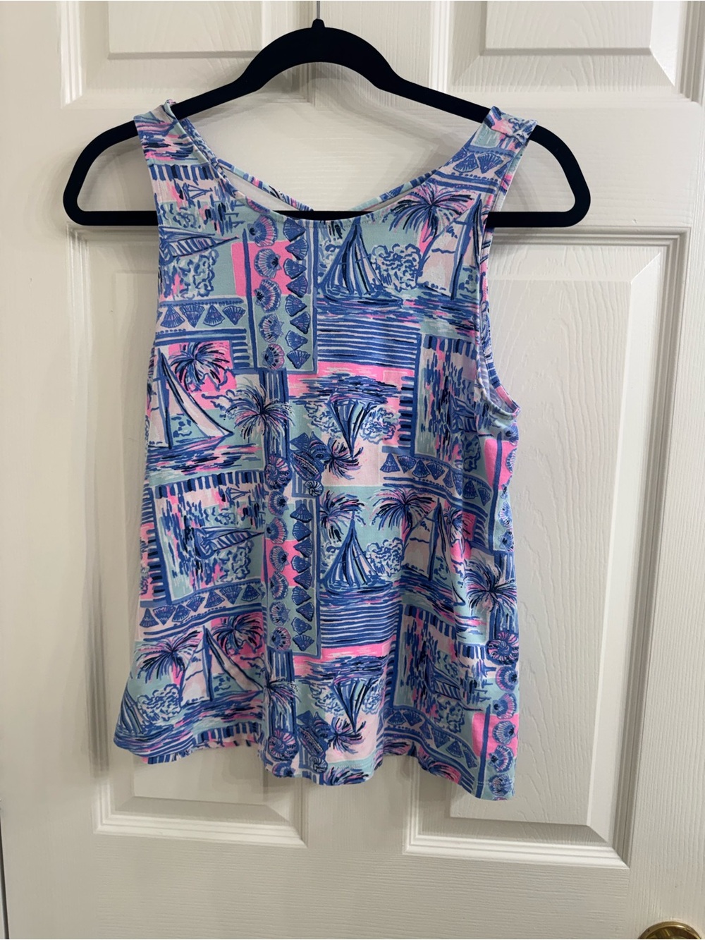 Lilly Pulitzer Kristen Colorful Tank and straps on back  Size S